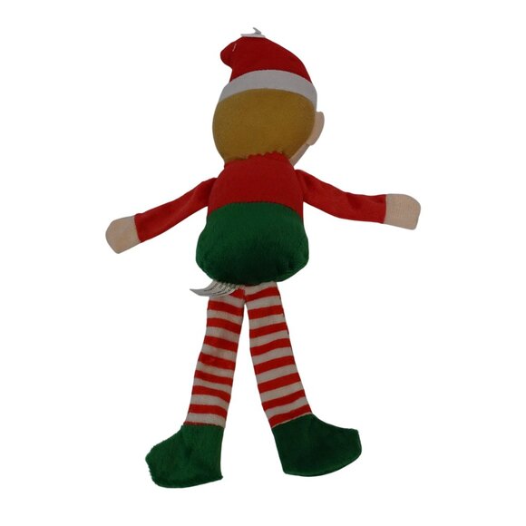 Midwood Brands Plush Christmas Elf Toy Decor Red  Green 14 inch - Picture 2 of 5